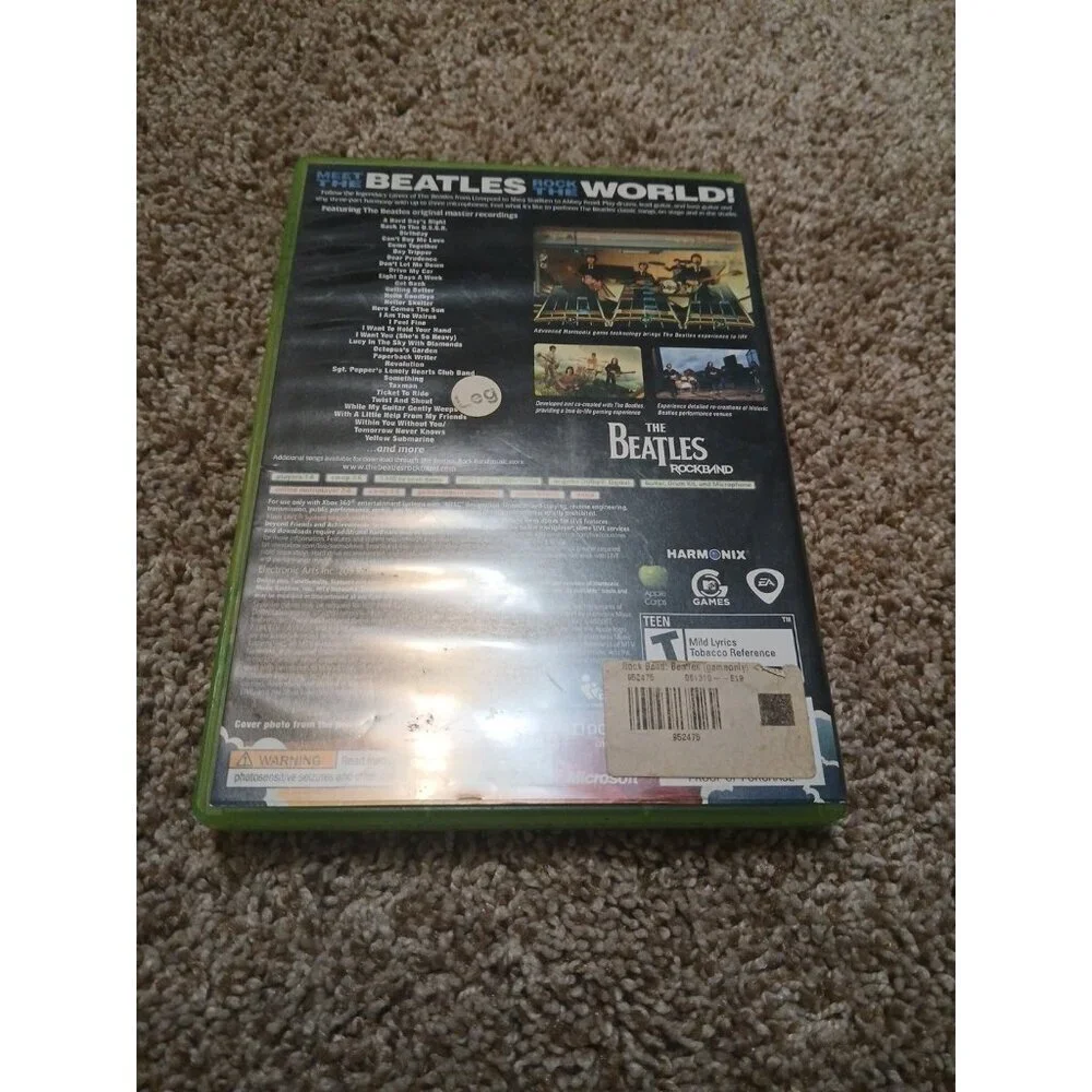 The Beatles: Rock Band Xbox 360 2009 Complete In Box‎ --